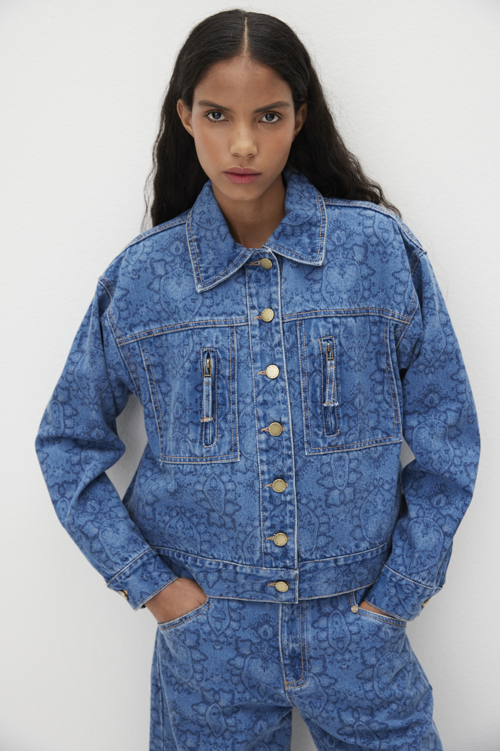 JAQUETA JEANS PAISLEY I25 | MIXED