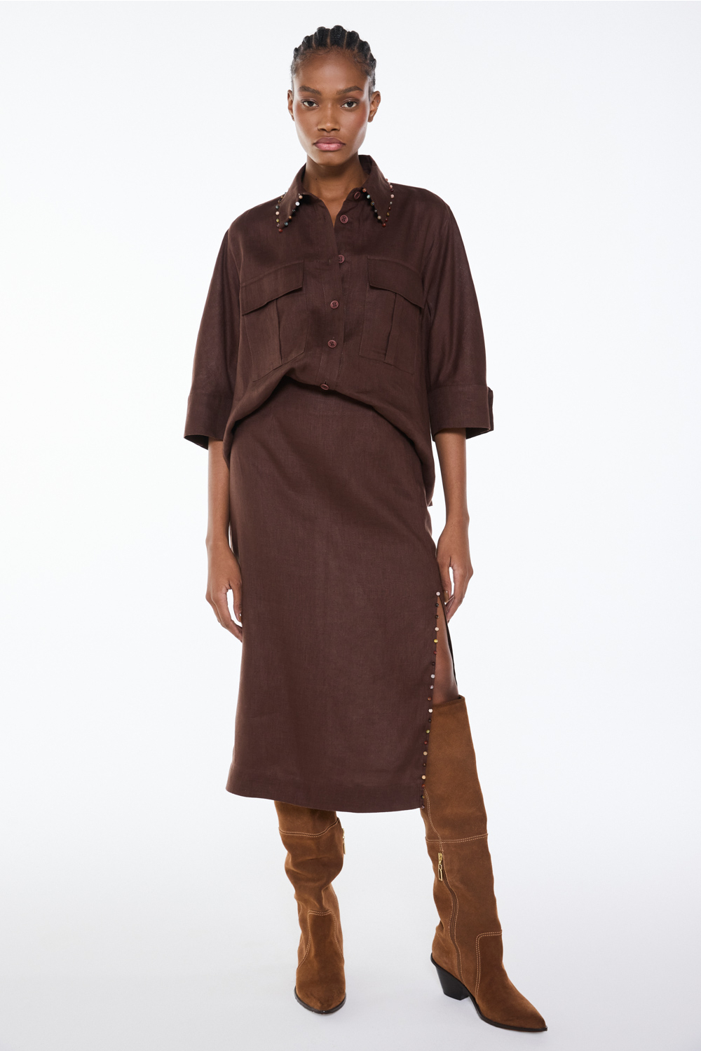 CAMISA TINY BROWN I26 | MIXED