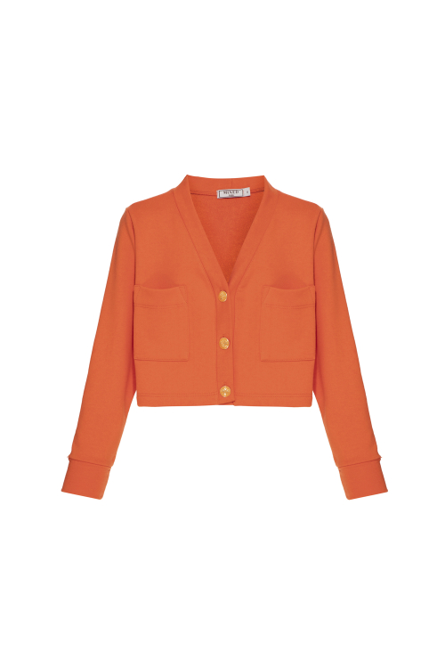 CASACO CROPPED ORANGE KIDS V23