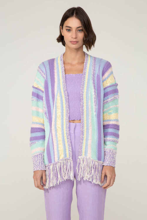 CASACO TRICOT RAINBOW V24