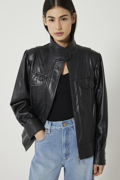 JAQUETA LEATHER BOSTON I25