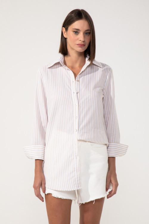 CAMISA CAQUI LINES V24