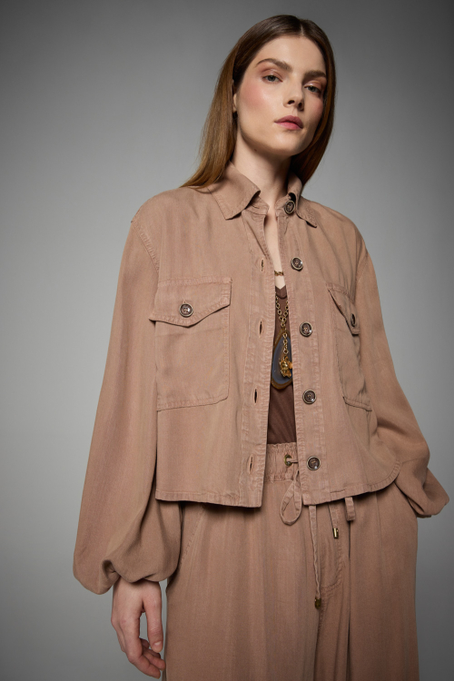 CAMISA TENCEL BALLOON I26