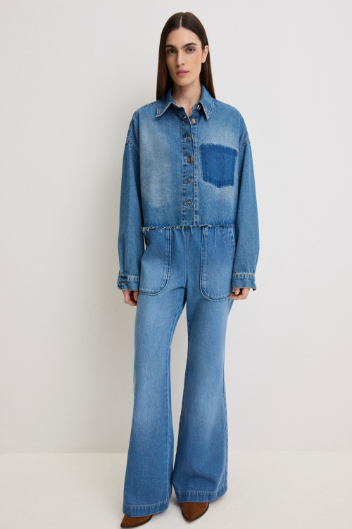 CALCA JEANS SPOT FLARE I26