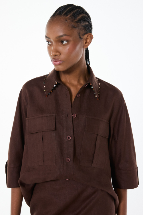 CAMISA TINY BROWN I26