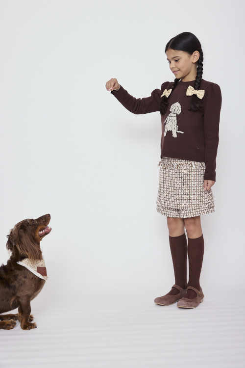 SHORTS SAIA TWEED POPPY KIDS I26