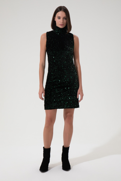 VESTIDO GREEN SHINE I24