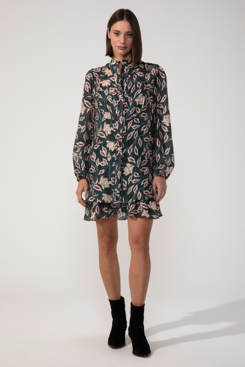 VESTIDO MINI FLORAL TRADITION I24