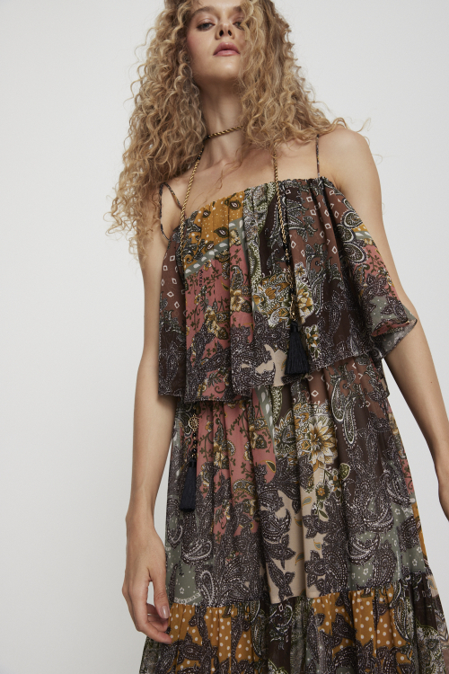 VESTIDO PAISLEY CARMEL I25
