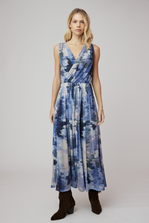 VESTIDO TULE AGUA I25