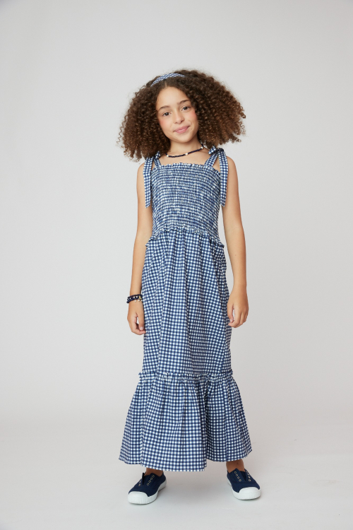 VESTIDO VICHY KIDS I25