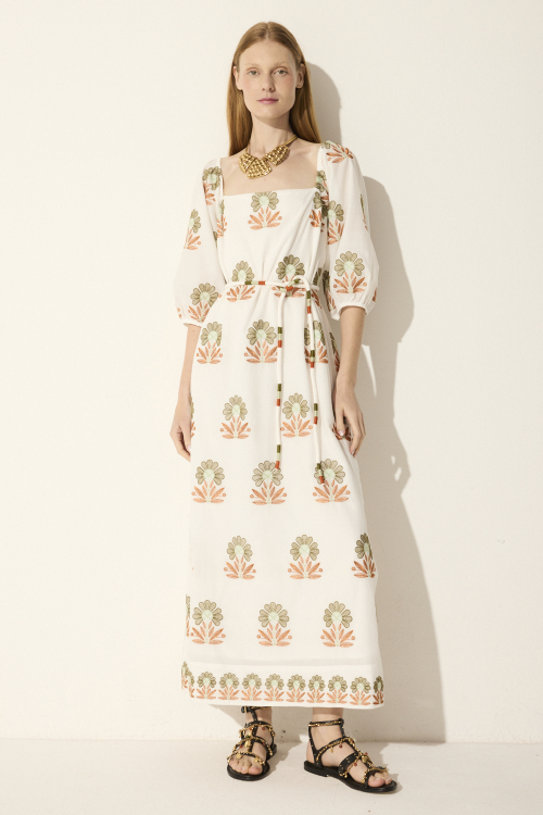 VESTIDO MIDI GARDEN V26