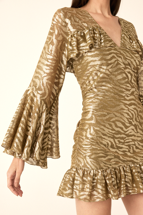 VESTIDO MINI GUERREIRO GOLD V26