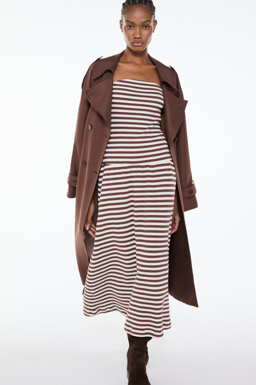 VESTIDO BROWN QUILT I26