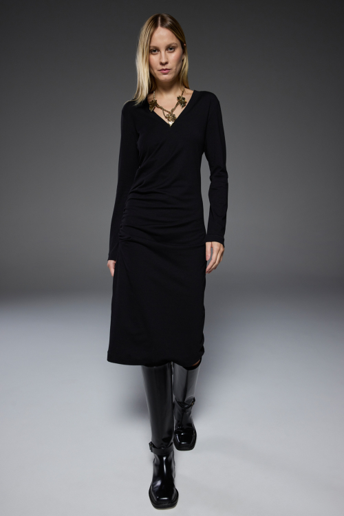 VESTIDO PAULA DRAPEADO I26