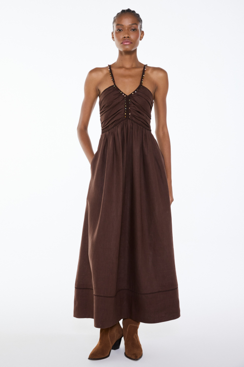VESTIDO TINY BROWN I26