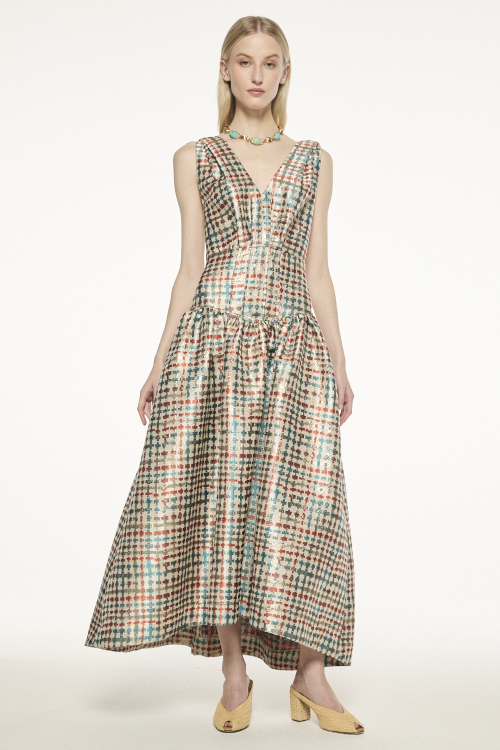 VESTIDO BLUE GARDEN V27
