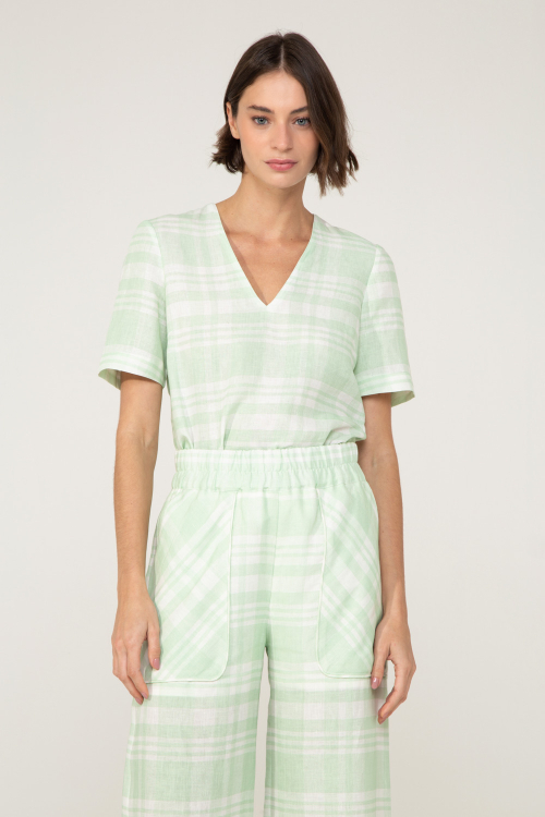 BLUSA M/C VICHY V24