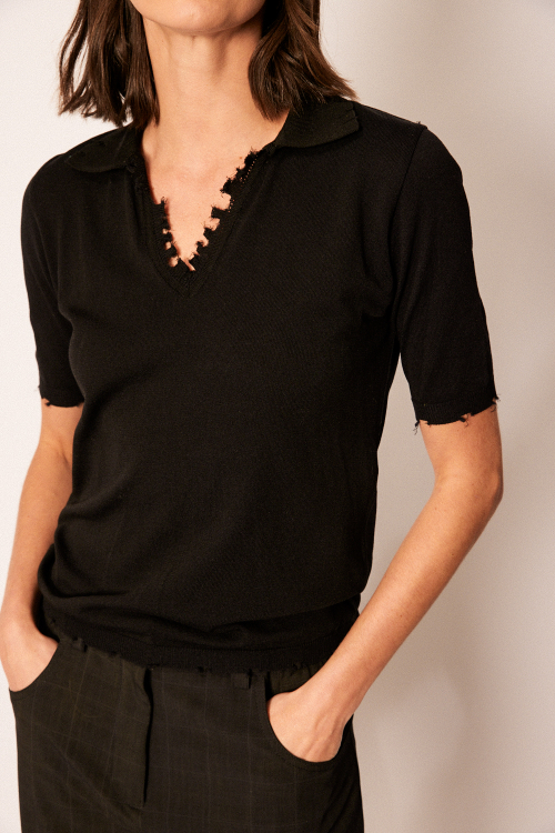 BLUSA TRICOT POLO TRASH V26