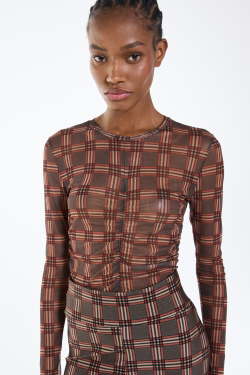 BLUSA TULE SCOTLAND MANGA LONGA I26