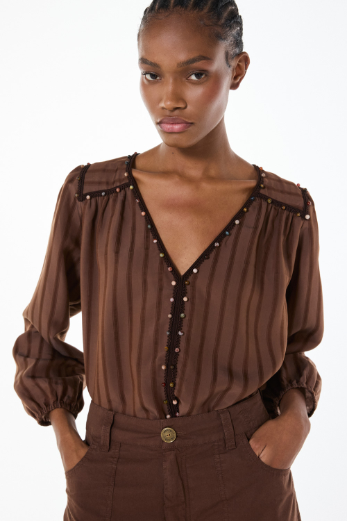 BLUSA TINY BROWN I26