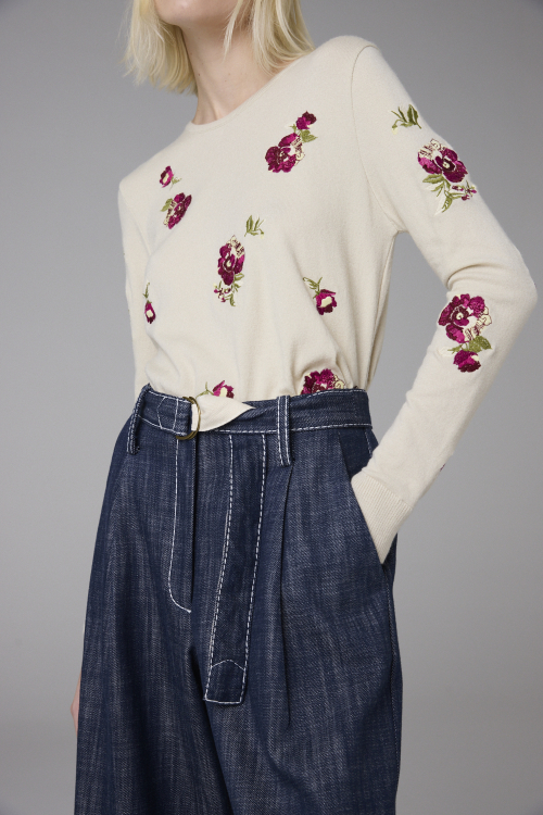 TRICOT ENGLISH ROSES I26