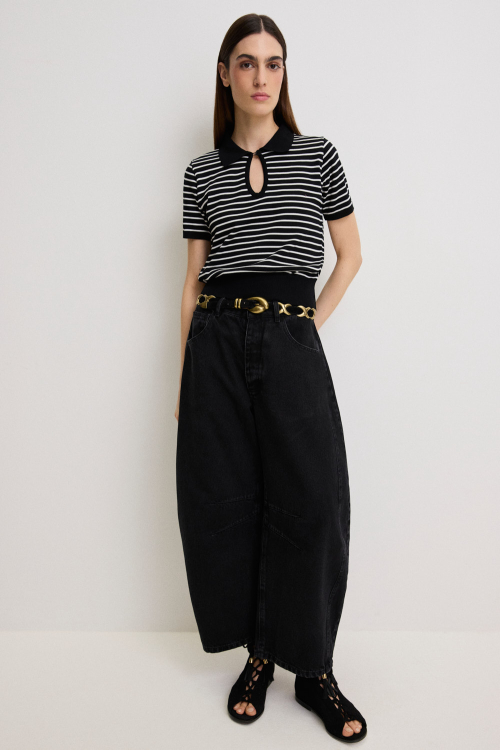 TRICOT POLO LINES I26