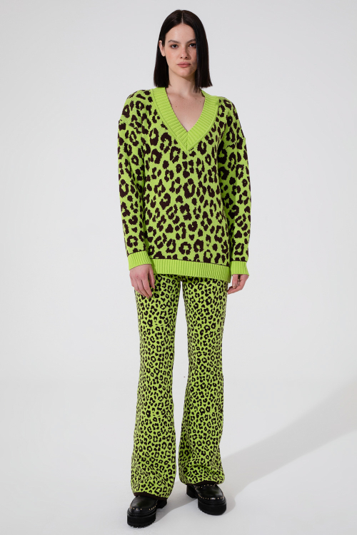 CALCA TRICOT GREEN JAGUAR I23