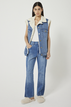CALCA JEANS BICOLOR I25